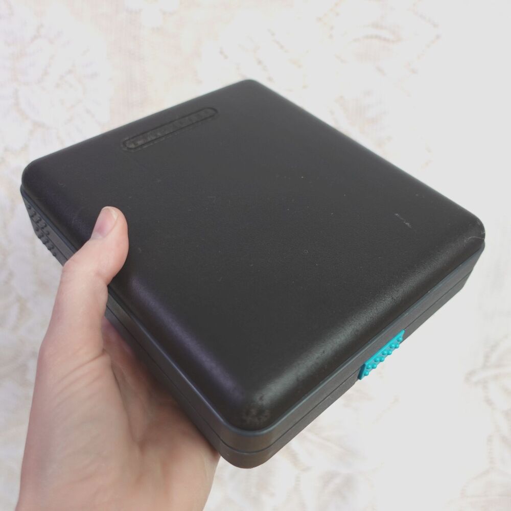 Laserline Hard Sided CD Case Y2K Holds 12 Disc Travel DVD Storage Physical Media
